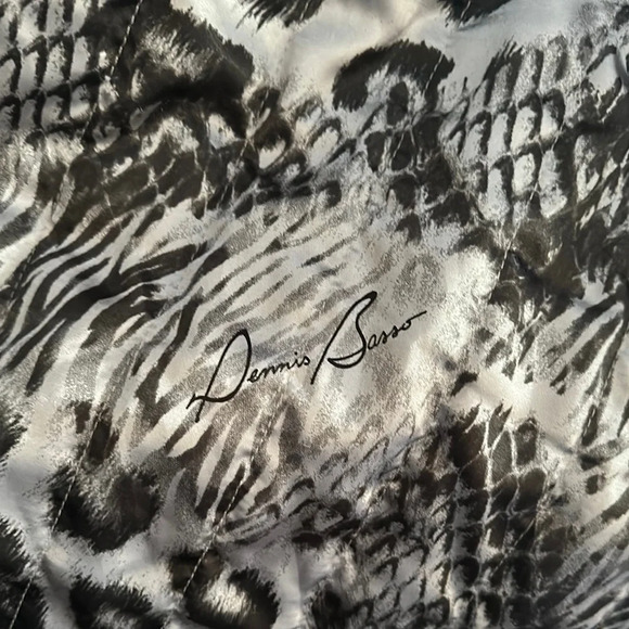 Dennis Basso Black Puffer Jacket with Hood - Picture 9 of 15